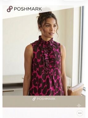 Marc by Marc Jacobs Ruffle Leopard Top